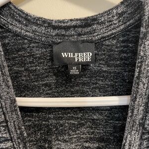 Wilfred Charcoal V-Neck Sweater